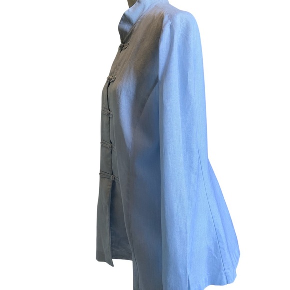 Luxury French brand - 100% linen Jacket/ Blouse Medium to Large - Picture 3 of 12